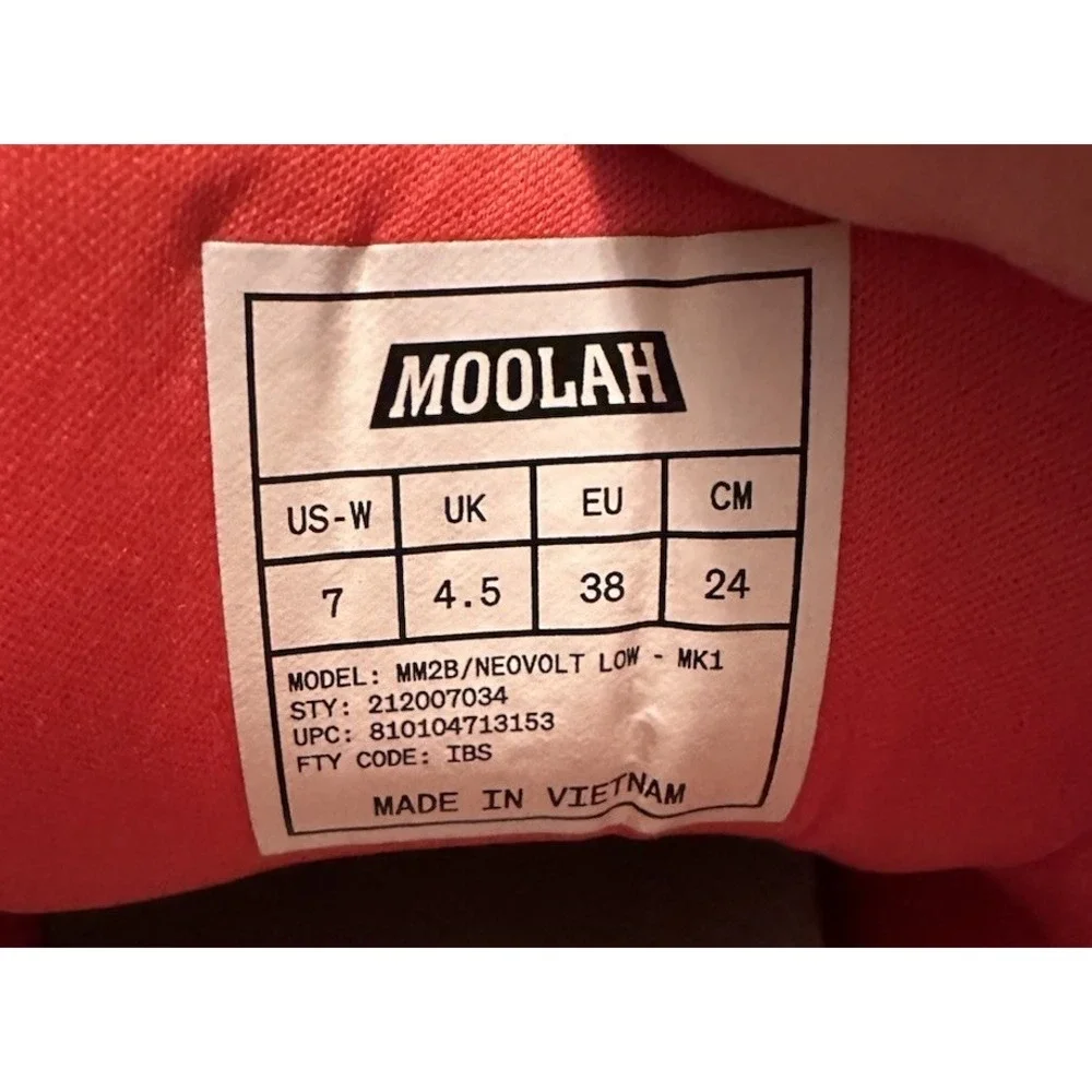 Moolah Neovolt Low Women's Sneakers Size 7Aqua/Red  Shoes‎ Outdoor Sports